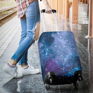 Blue Cloud Starfield Galaxy Space Print Luggage Cover GearFrost