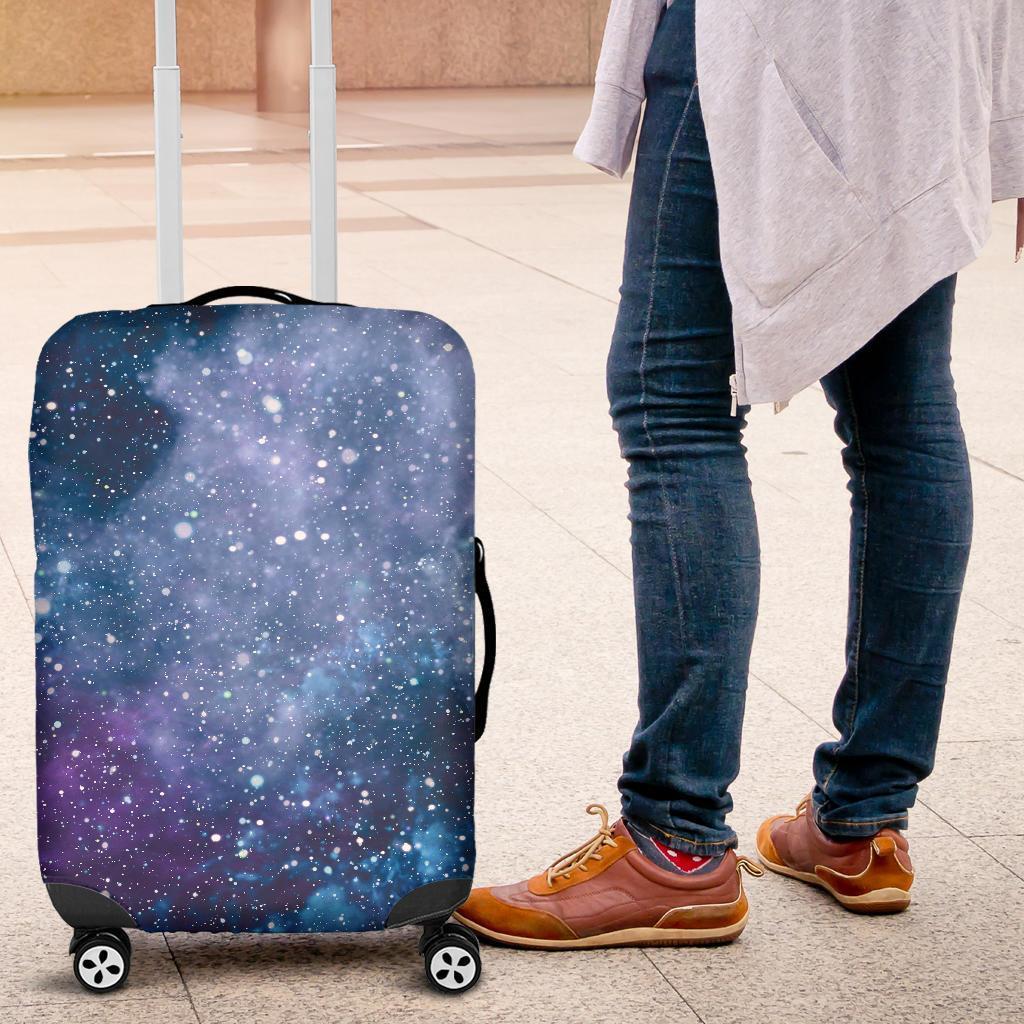 Blue Cloud Starfield Galaxy Space Print Luggage Cover GearFrost