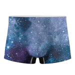 Blue Cloud Starfield Galaxy Space Print Men's Boxer Briefs