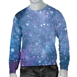 Blue Cloud Starfield Galaxy Space Print Men's Crewneck Sweatshirt GearFrost