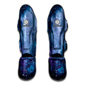 Blue Cloud Starfield Galaxy Space Print Muay Thai Shin Guards