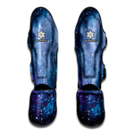 Blue Cloud Starfield Galaxy Space Print Muay Thai Shin Guard