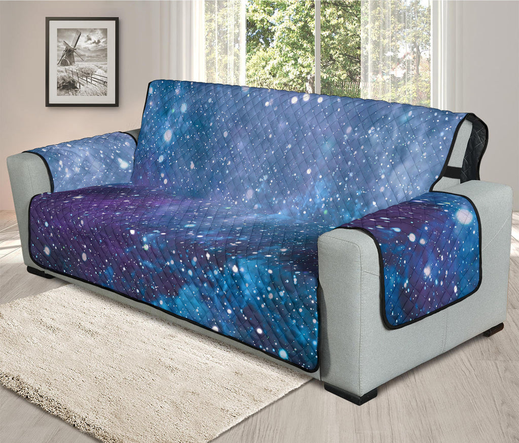 Blue Cloud Starfield Galaxy Space Print Oversized Sofa Protector