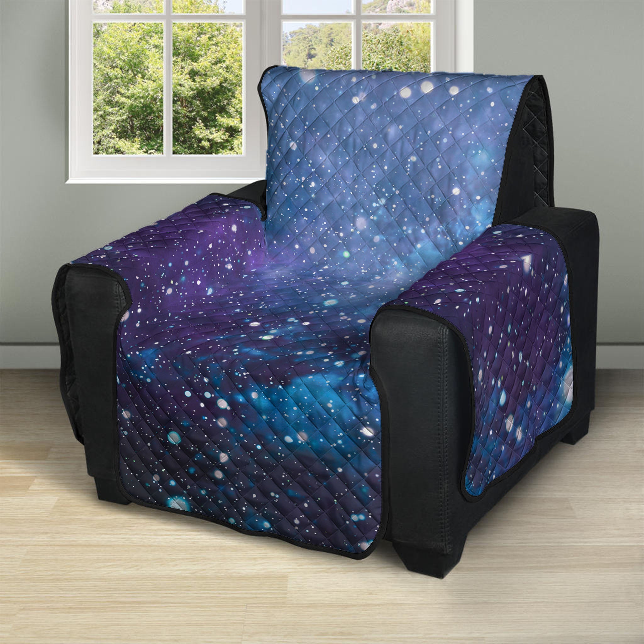 Blue Cloud Starfield Galaxy Space Print Recliner Protector