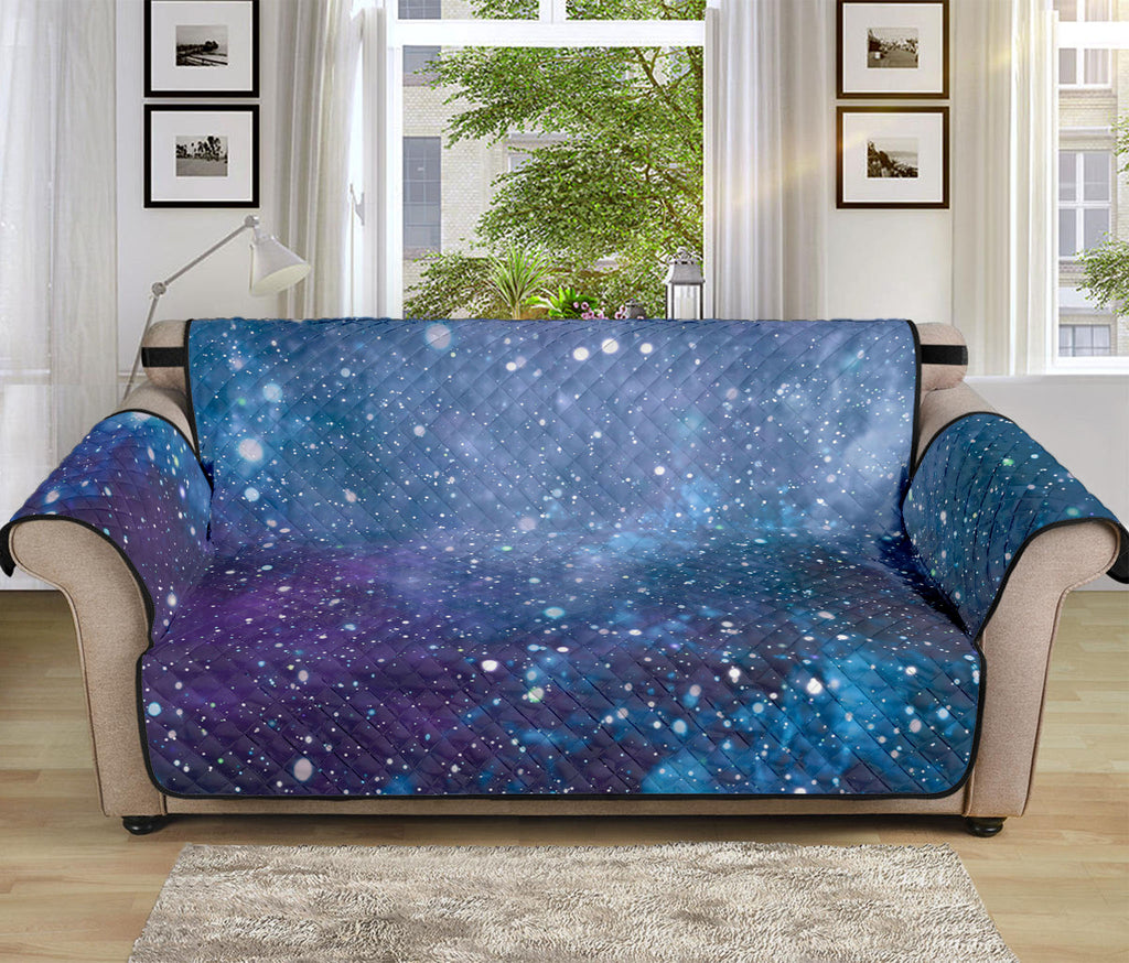 Blue Cloud Starfield Galaxy Space Print Sofa Protector