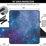 Blue Cloud Starfield Galaxy Space Print Sofa Protector