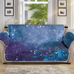 Blue Cloud Starfield Galaxy Space Print Sofa Protector