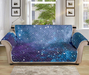 Blue Cloud Starfield Galaxy Space Print Sofa Protector