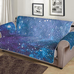 Blue Cloud Starfield Galaxy Space Print Sofa Protector