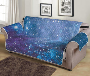 Blue Cloud Starfield Galaxy Space Print Sofa Protector