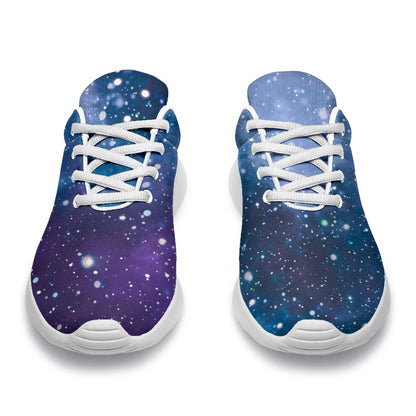 Blue Cloud Starfield Galaxy Space Print Sport Shoes GearFrost