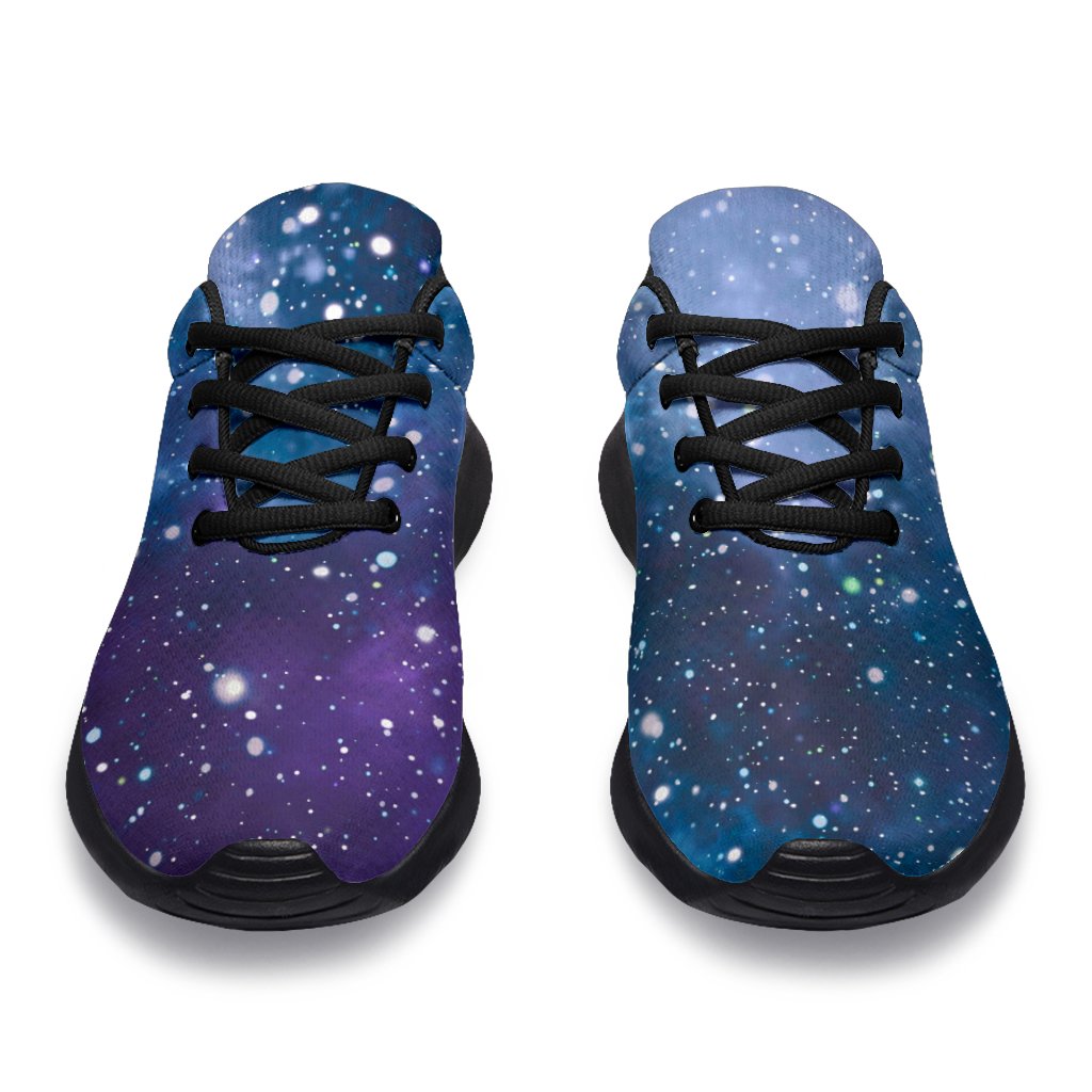 Blue Cloud Starfield Galaxy Space Print Sport Shoes GearFrost