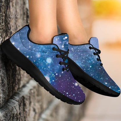 Blue Cloud Starfield Galaxy Space Print Sport Shoes GearFrost