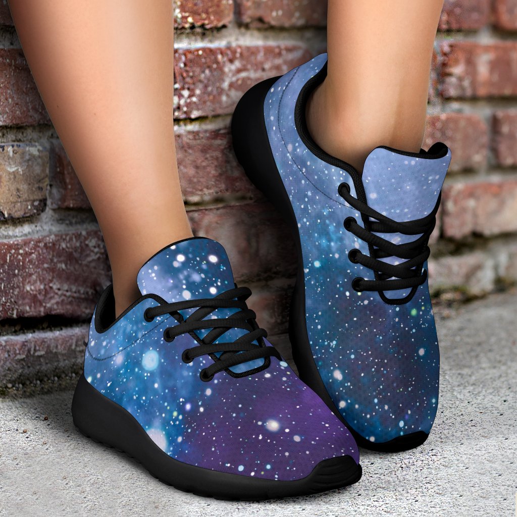 Blue Cloud Starfield Galaxy Space Print Sport Shoes GearFrost