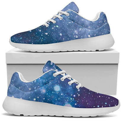 Blue Cloud Starfield Galaxy Space Print Sport Shoes GearFrost
