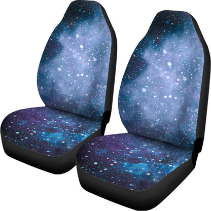 Blue Cloud Starfield Galaxy Space Print Universal Fit Car Seat Covers