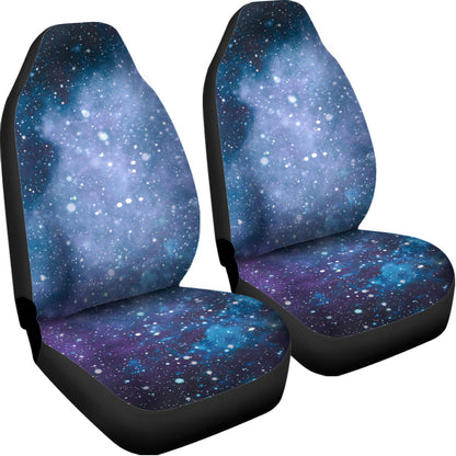 Blue Cloud Starfield Galaxy Space Print Universal Fit Car Seat Covers