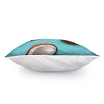 Blue Coconut Pattern Print Pillow Cover