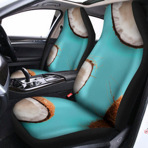 Blue Coconut Pattern Print Universal Fit Car Seat Covers