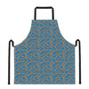 Blue Crispy Bacon Pattern Print Apron