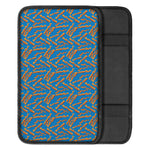 Blue Crispy Bacon Pattern Print Car Center Console Cover