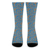 Blue Crispy Bacon Pattern Print Crew Socks