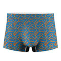 Blue Crispy Bacon Pattern Print Men's Boxer Briefs