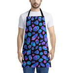 Blue Crystal Cosmic Galaxy Space Print Apron