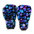 Blue Crystal Cosmic Galaxy Space Print Boxing Gloves