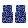 Blue Crystal Cosmic Galaxy Space Print Front Car Floor Mats