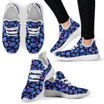Blue Crystal Cosmic Galaxy Space Print Mesh Knit Shoes GearFrost