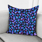 Blue Crystal Cosmic Galaxy Space Print Pillow Cover