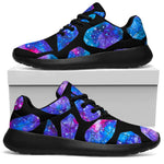 Blue Crystal Cosmic Galaxy Space Print Sport Shoes GearFrost