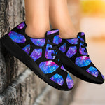 Blue Crystal Cosmic Galaxy Space Print Sport Shoes GearFrost