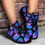 Blue Crystal Cosmic Galaxy Space Print Sport Shoes GearFrost