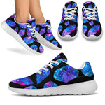 Blue Crystal Cosmic Galaxy Space Print Sport Shoes GearFrost