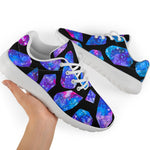 Blue Crystal Cosmic Galaxy Space Print Sport Shoes GearFrost