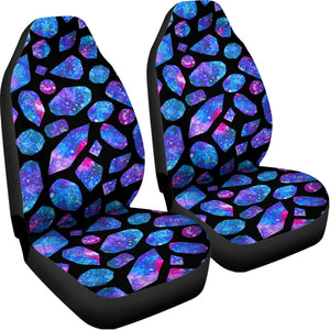 Blue Crystal Cosmic Galaxy Space Print Universal Fit Car Seat Covers