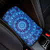 Blue Crystal Kaleidoscope Print Car Center Console Cover