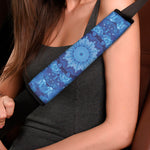 Blue Crystal Kaleidoscope Print Car Seat Belt Covers