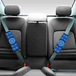 Blue Crystal Kaleidoscope Print Car Seat Belt Covers