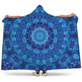 Blue Crystal Kaleidoscope Print Hooded Blanket