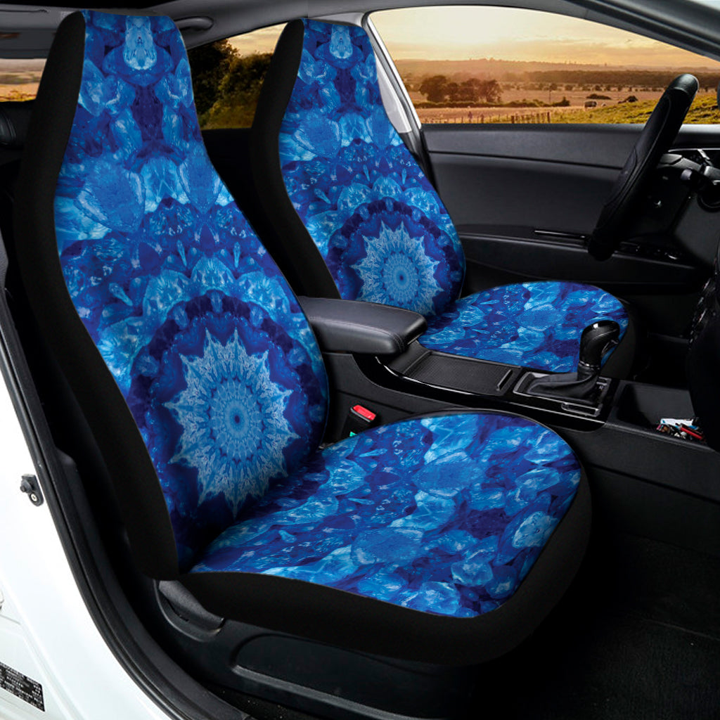 Blue Crystal Kaleidoscope Print Universal Fit Car Seat Covers