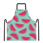 Blue Cute Watermelon Pattern Print Apron