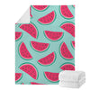 Blue Cute Watermelon Pattern Print Blanket