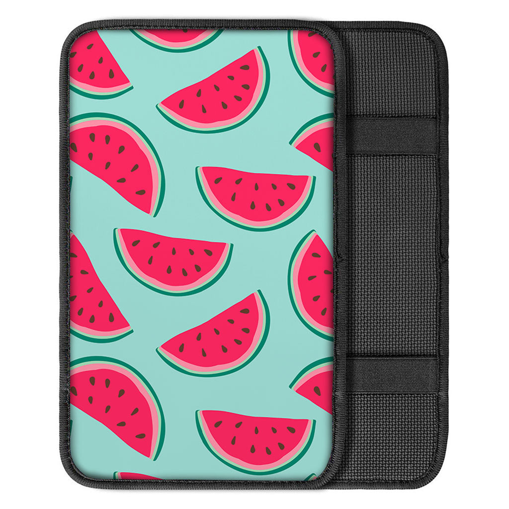 Blue Cute Watermelon Pattern Print Car Center Console Cover