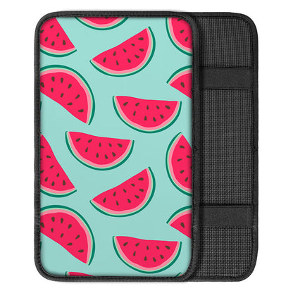 Blue Cute Watermelon Pattern Print Car Center Console Cover