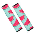 Blue Cute Watermelon Pattern Print Car Seat Belt Covers