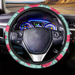 Blue Cute Watermelon Pattern Print Car Steering Wheel Cover
