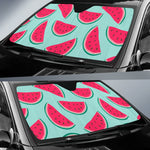 Blue Cute Watermelon Pattern Print Car Sun Shade GearFrost